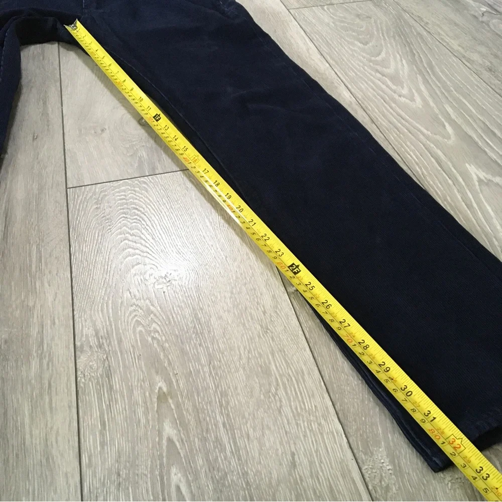 Levis 511 Trousers W31 L32 Blue Corduroy Slim Straight Cords Zip Fly - Picture 9 of 10
